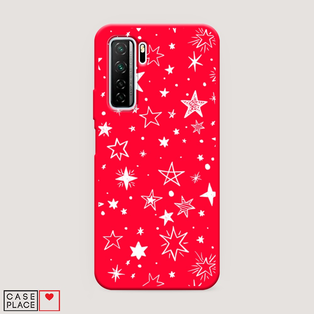 

Чехол Awog на Honor 30S Global/Huawei P40 Lite 5G/Nova 7 SE "Звездочки графика белая"