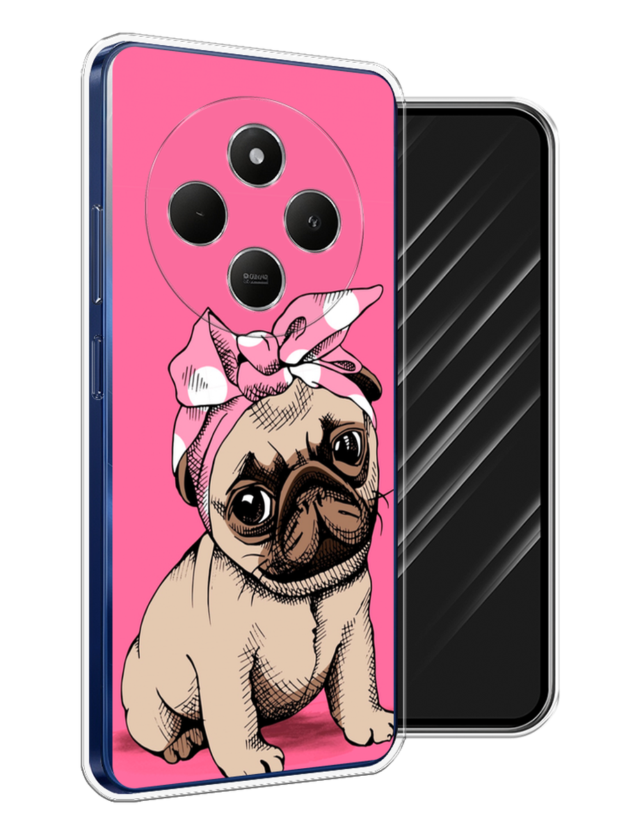 

Чехол Awog на Xiaomi Redmi 14C/Poco C75 4G "Dog Pin-Up", Розовый;бежевый, 322950-1