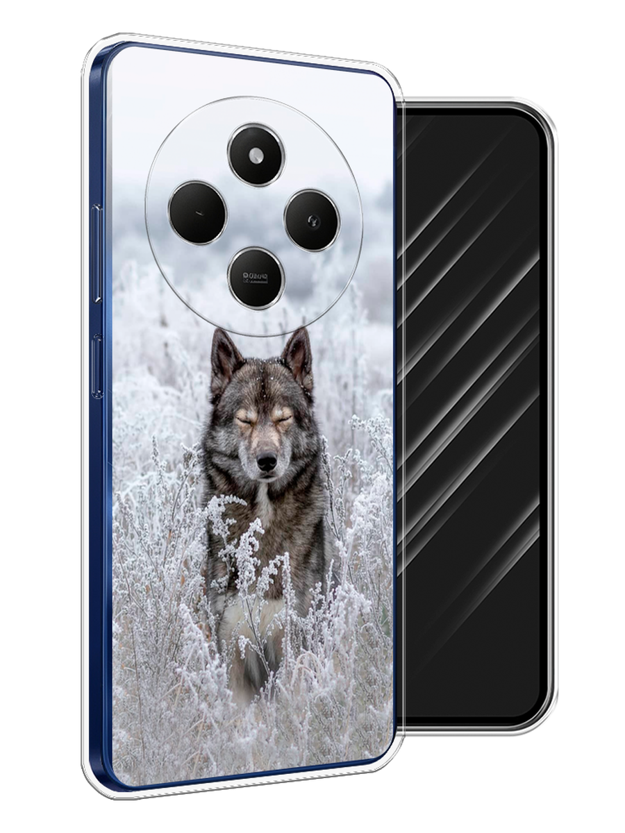 

Чехол Awog на Xiaomi Redmi 14C/Poco C75 4G "Волк в поле", Белый;черный, 322950-1