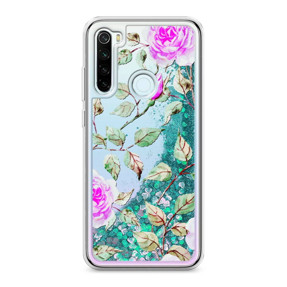 

Жидкий чехол с блестками "Цветочная фантазия 7" на Xiaomi Redmi Note 8T