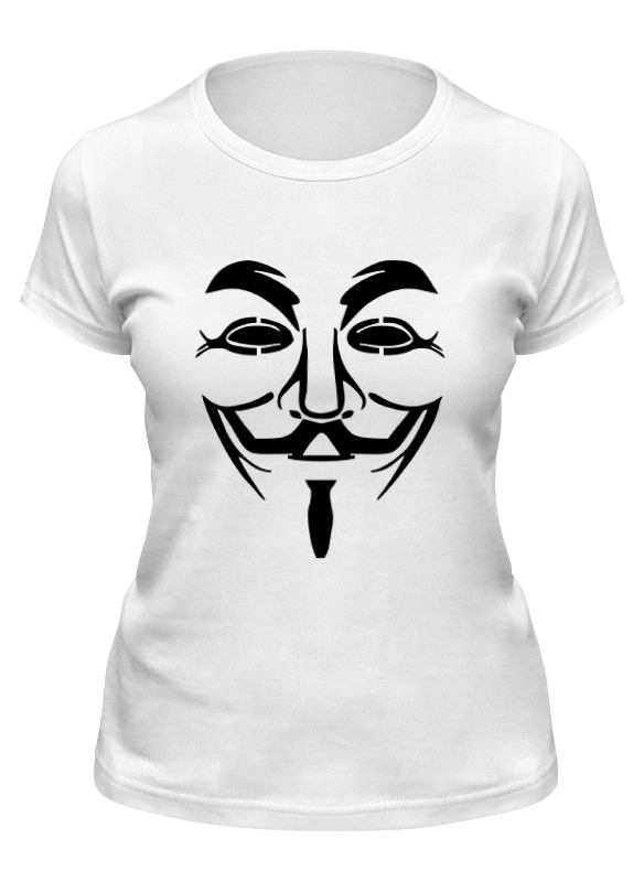 

Футболка женская Printio Anonymous белая L, Белый, Anonymous