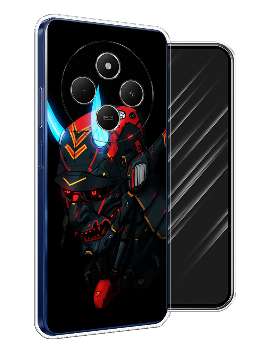 

Чехол Awog на Xiaomi Redmi 14C/Poco C75 4G "Неоновый самурай", Черный;красный;голубой, 322950-1