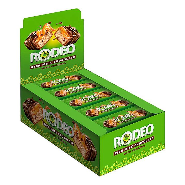 Батончик Rodeo нуга и мягкая карамель 30 г