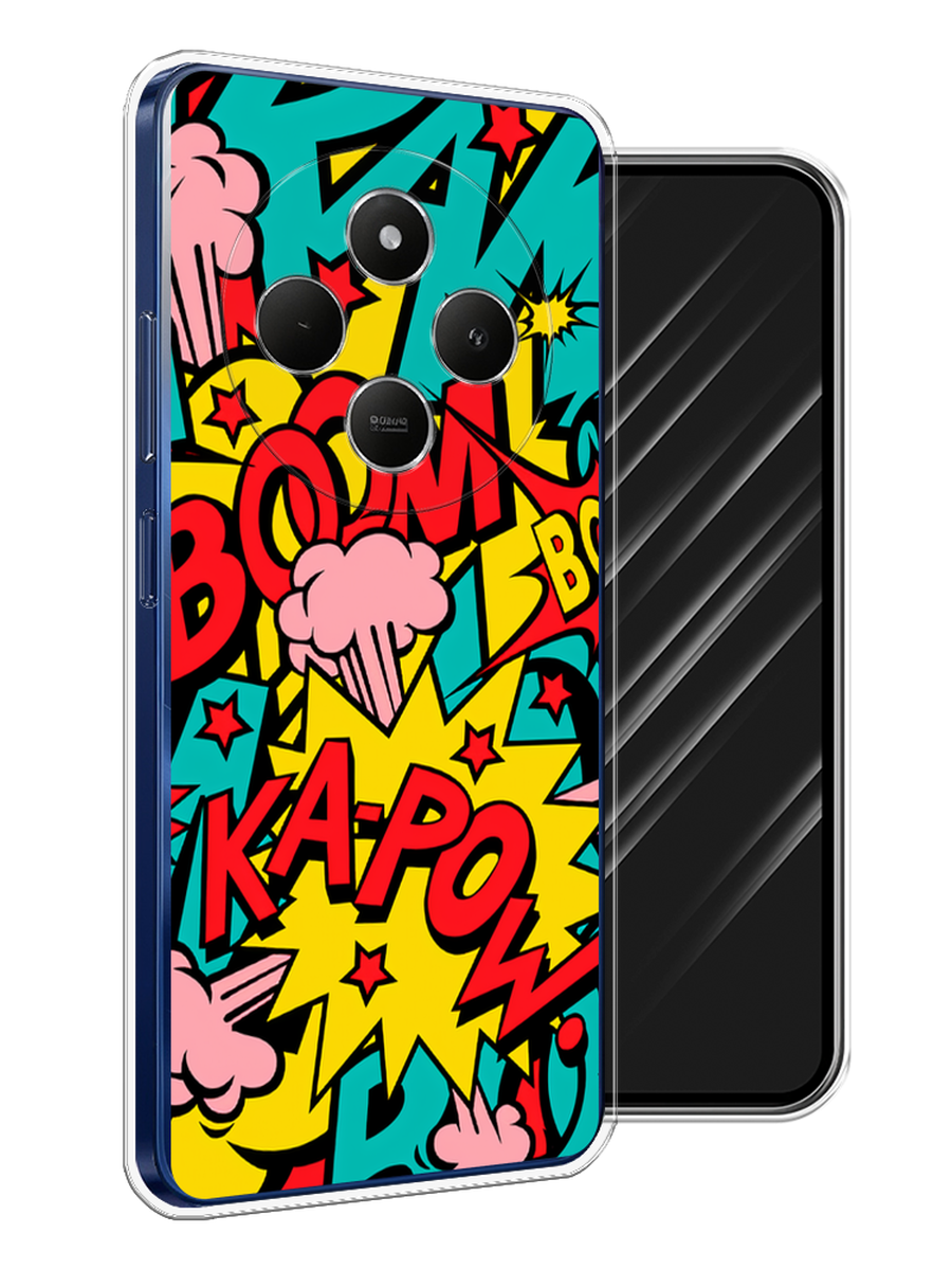 

Чехол Awog на Xiaomi Redmi 14C/Poco C75 4G "Постер pop art", Бирюзовый;желтый;красный, 322950-1