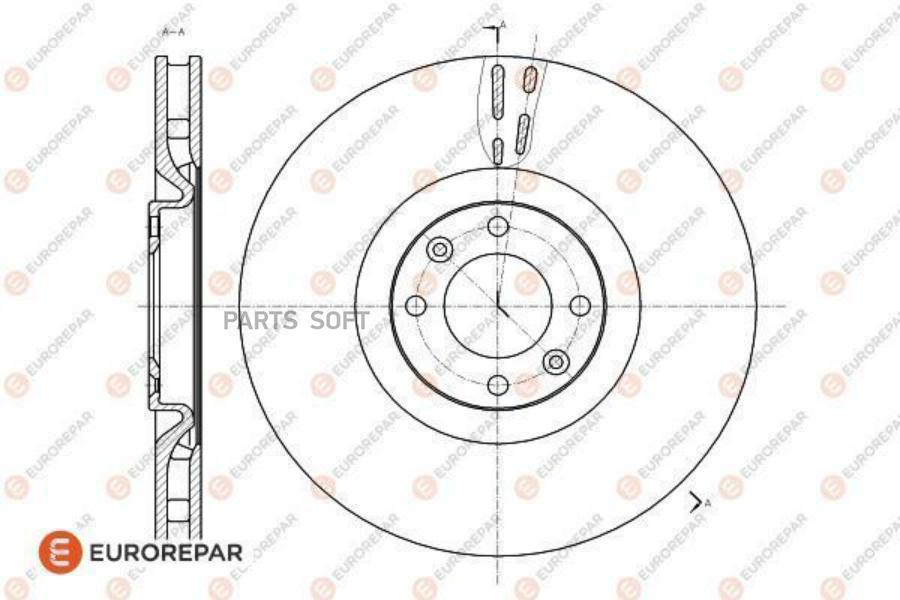 

EUROREPAR 1618864780 Диск тормозной CITROEN DS4 11 , DS5 11 , PEUGEOT 308 07 1шт