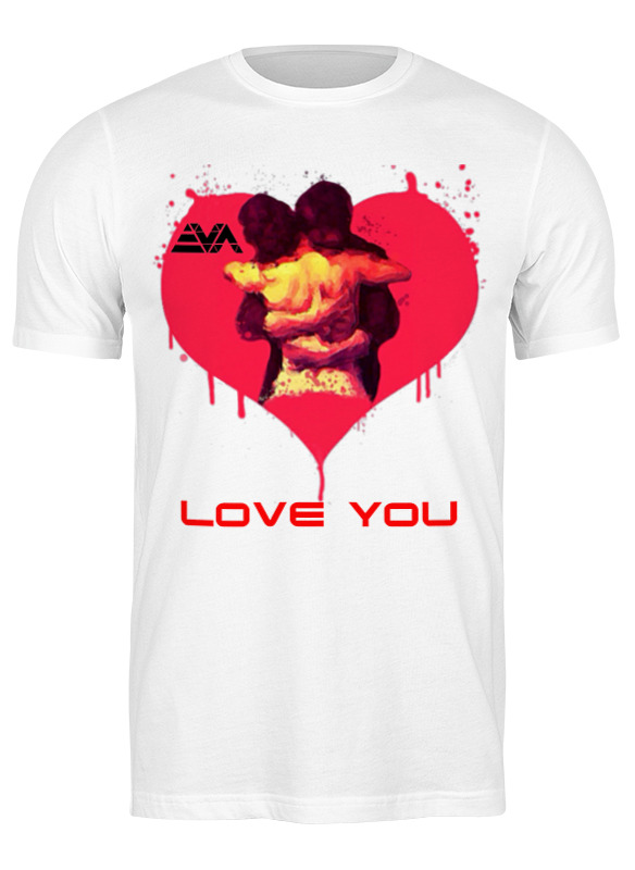 

Футболка мужская Printio Love you белая 3XL, Белый, Love you