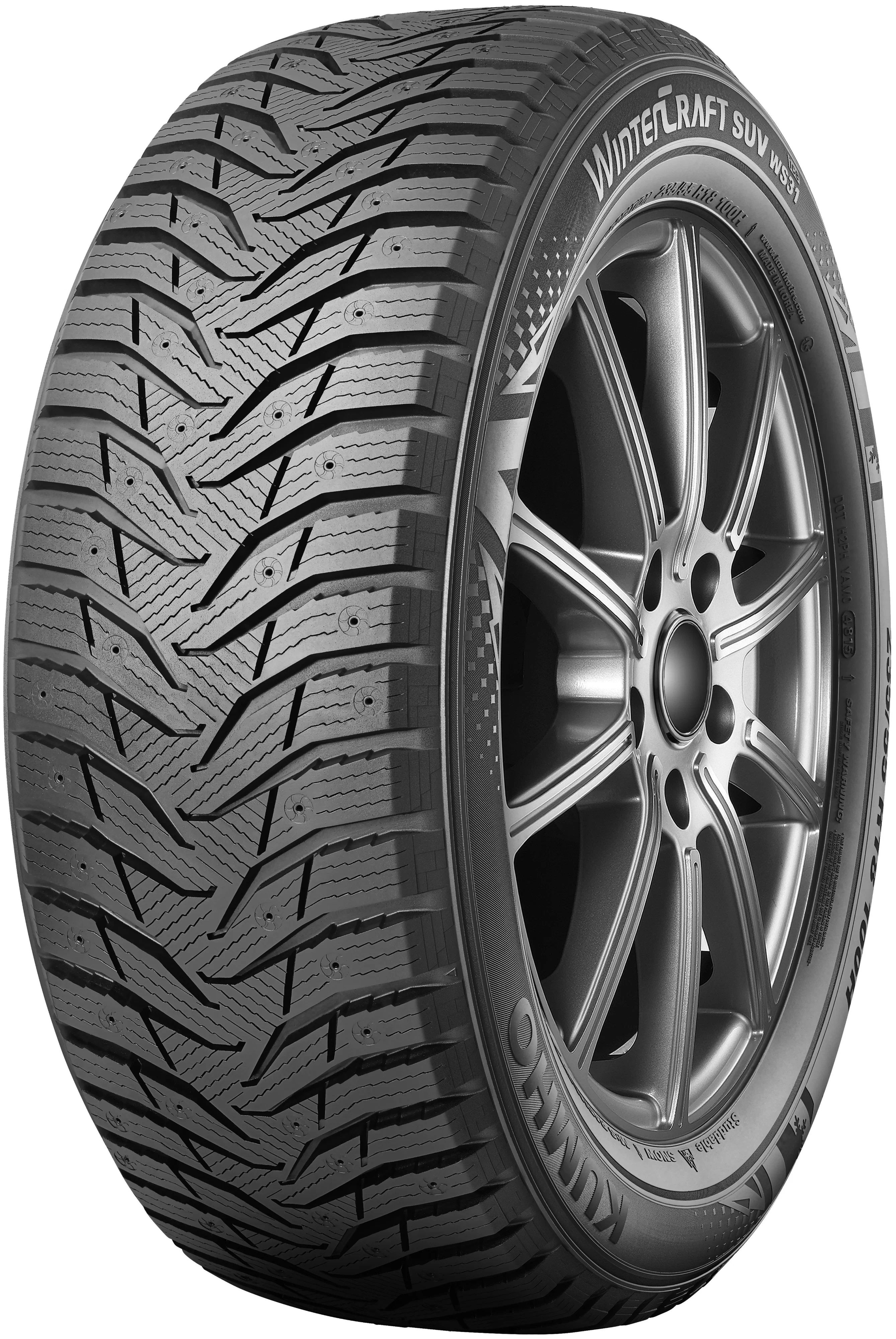 Шины Kumho WinterCraft SUV Ice WS31 23555 R19 105T Шипованные 19000₽