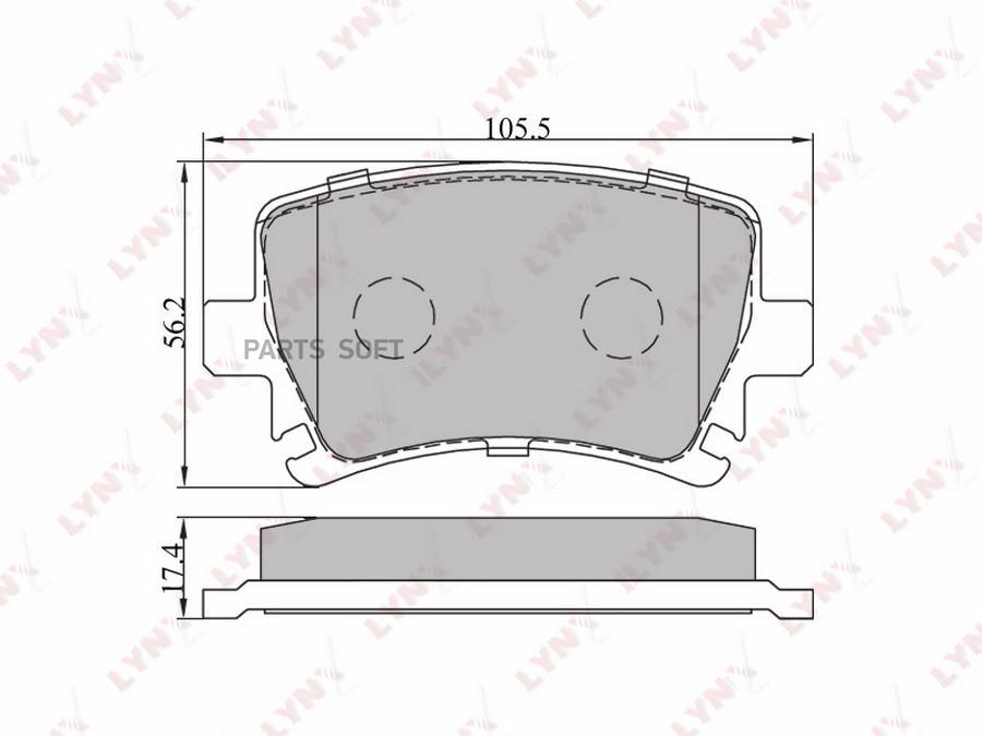 

Колодки торм.задн.AUDI A3 03=>/A4 00=>/A6 04=>, SKODA OCTAVIA/SUPERB, VW CADDY III/GOLF V/