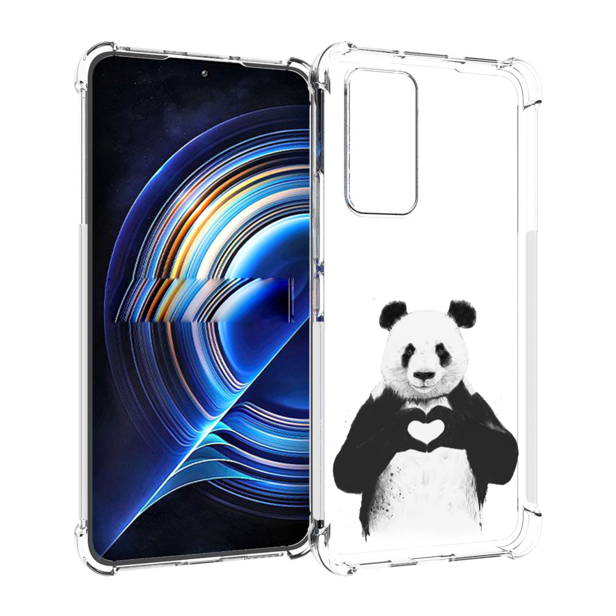 

Чехол MyPads Влюбленная панда для Tecno Camon 19 Neo, Прозрачный, Tocco