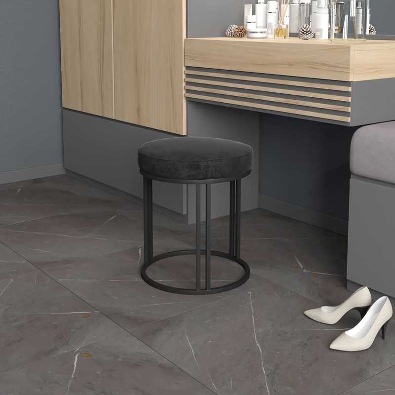 Пуфик Castle Леон 2, 40х40х44см, черный, 1шт