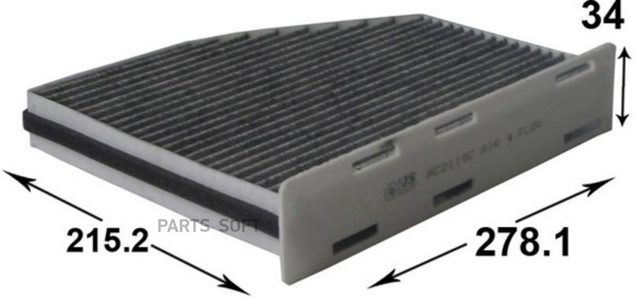 

Фильтр салонный, угольный JS ASAKASHI AC0119CL, AC0119CL