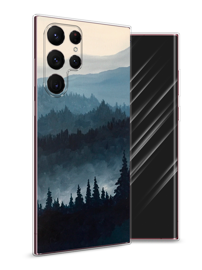 

Чехол Awog на Samsung Galaxy S22 Ultra / Самсунг S22 Ultra "Туманные горы", Бежевый;серый;черный, 2104050-4