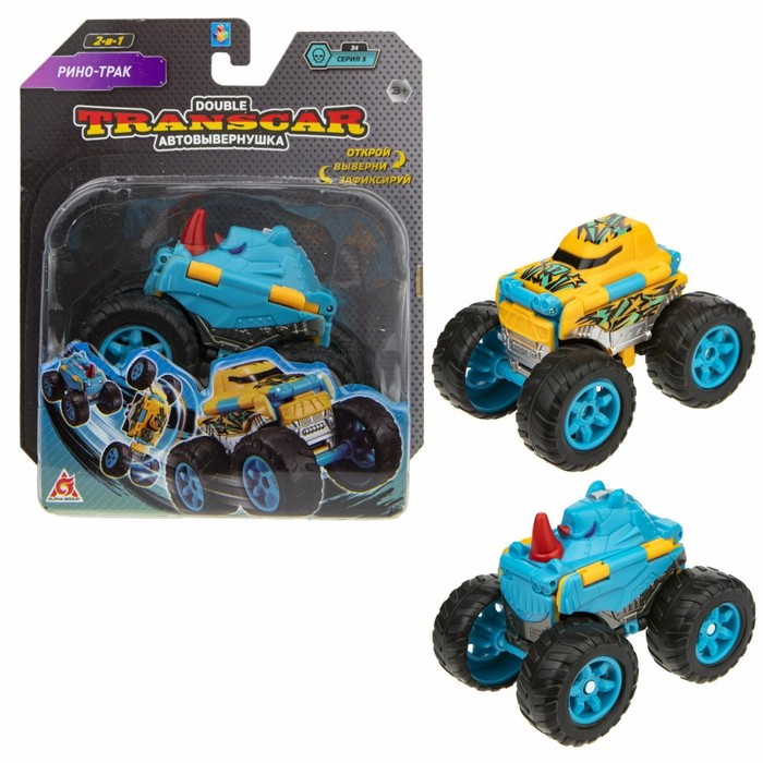 

Автовывернушка Transcar Double, Рино - трак, 8 см, Разноцветный