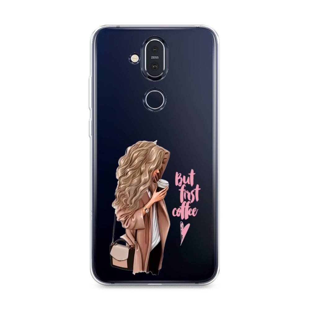 

Чехол Awog "Девушка с кофе" для Nokia 8.1