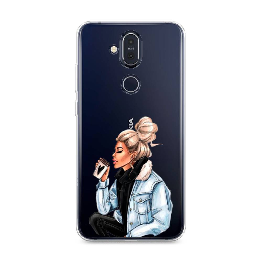 

Чехол Awog на Nokia 8.1 / Нокиа 8.1 "Cute girl", Коричневый;бежевый, 122250-7