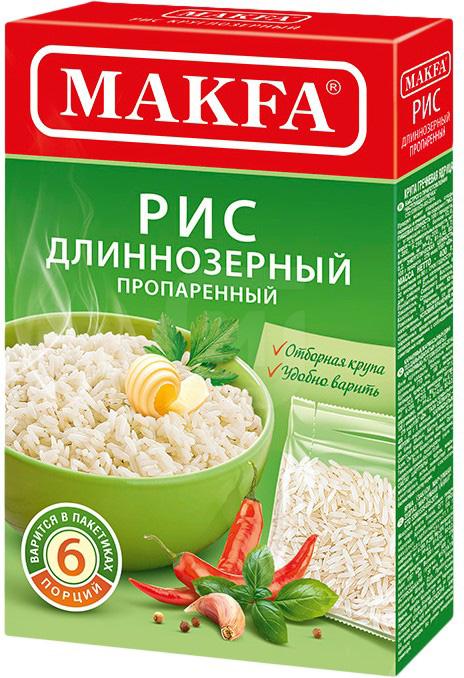 

Рис Makfa длиннозерный пропаренный в пакетиках 400 г
