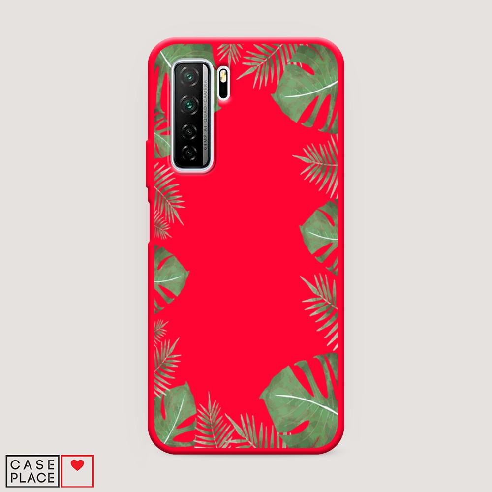 

Чехол Awog на Honor 30S Global/Huawei P40 Lite 5G/Nova 7 SE "Листья папоротника рамка"