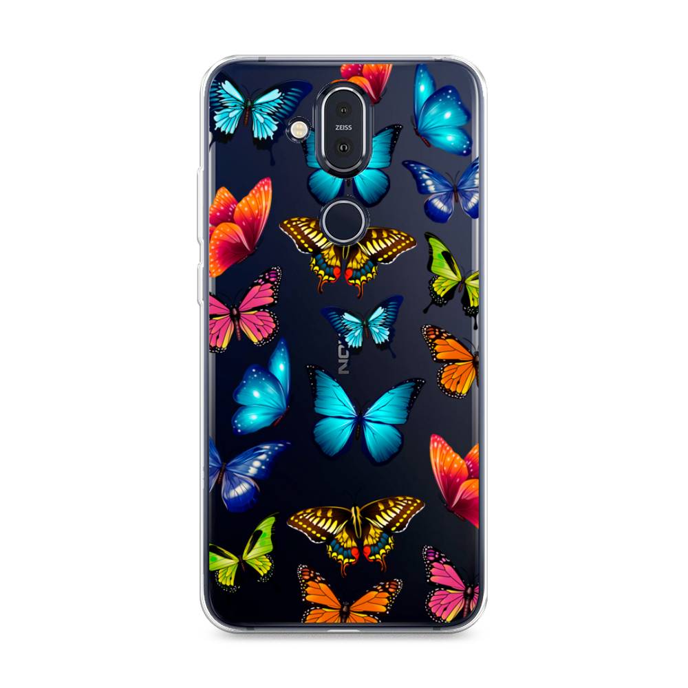 

Чехол Awog "Разные бабочки" для Nokia 8.1