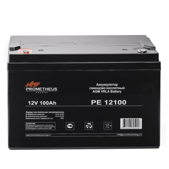 Аккумулятор для ИБП PROMETHEUS ENERGY PE 12100 100 А/ч 12 В (PE 12101)