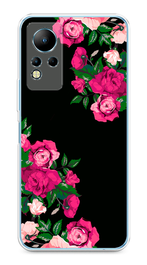 

Чехол на Infinix Note 11/12 G88 "Розы фуксия", Черный;розовый;зеленый, 3101850-1