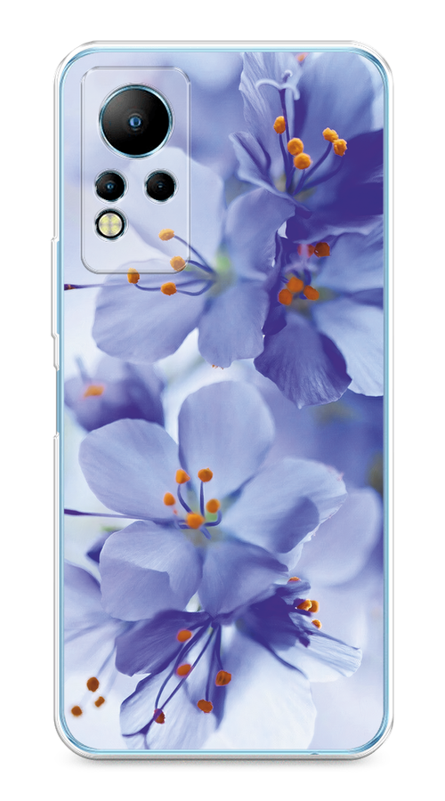 

Чехол на Infinix Note 11/12 G88 "Фиолетовые цветки", Фиолетовый;синий, 3101850-1