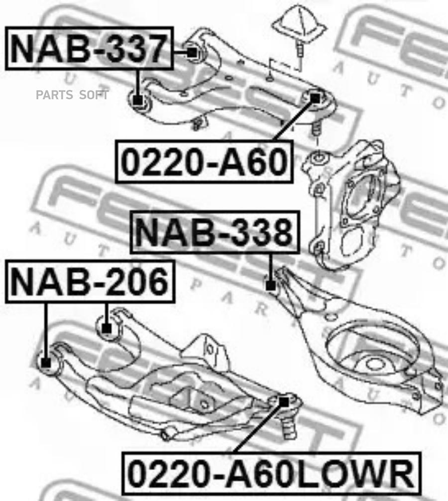 

FEBEST С-б.зад.подвески NISSAN PATROL Y62 2010- FEBEST NAB-337