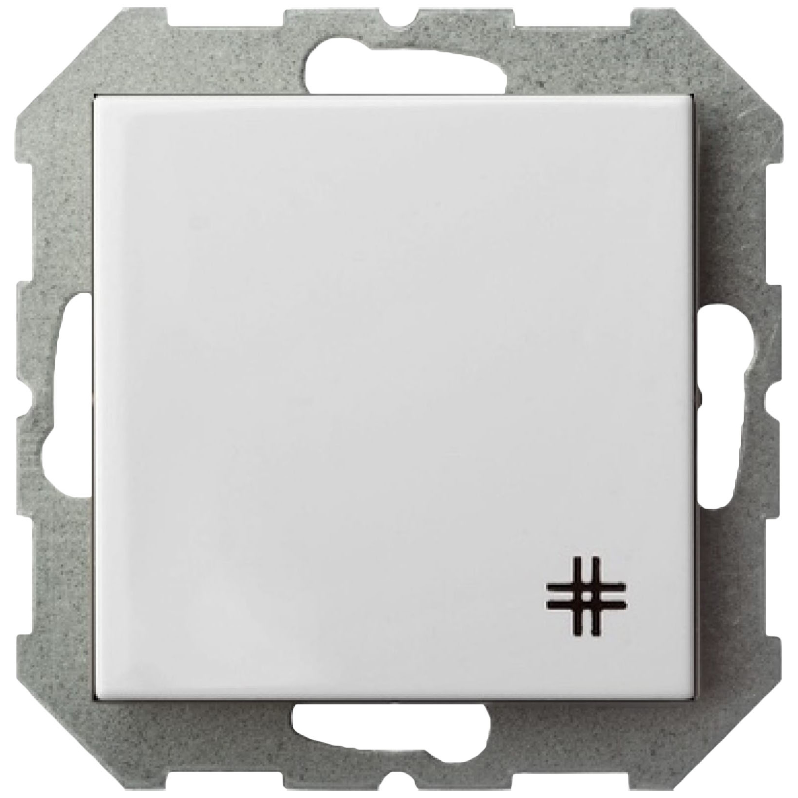 фото Liregus выключатель перекрестный одноклавишный эпсилон ipk6 10-001-01 e/b белый 28-009