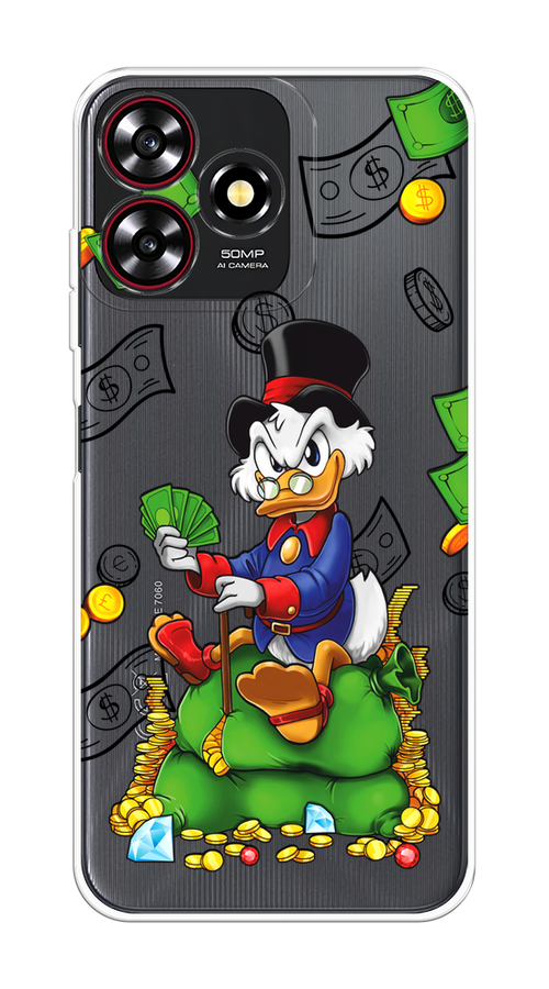 

Чехол на ZTE Blade A73 4G/V50 Smart "Scrooge Richness", Черный;синий;зеленый, 136550-1