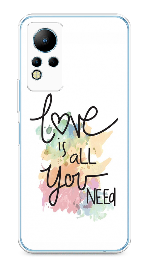 

Чехол на Infinix Note 11/12 G88 "Love is all you need", Белый;черный;зеленый, 3101850-1