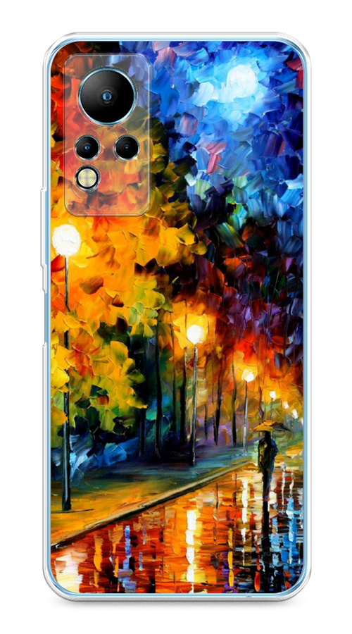

Чехол на Infinix Note 11/12 G88 "Безлюдная улочка", Оранжевый;желтый;синий, 3101850-1