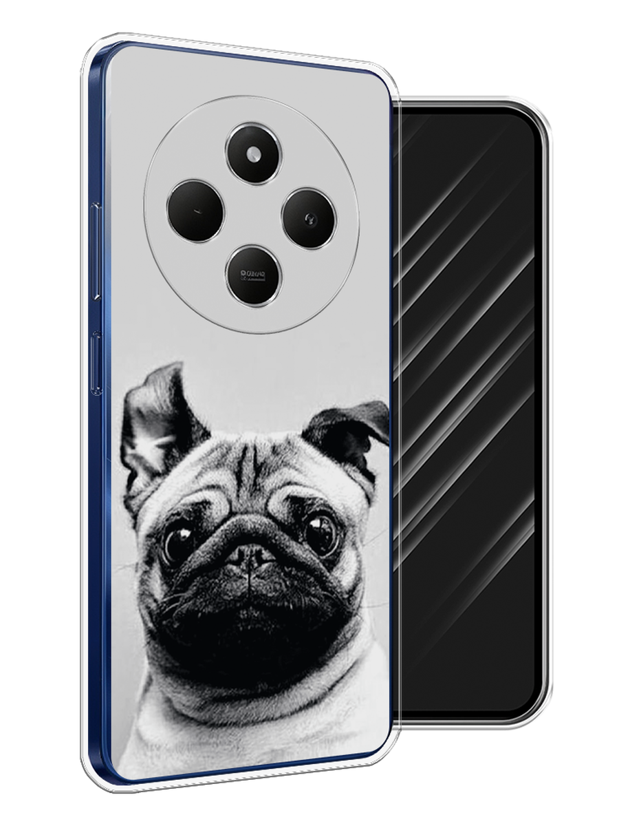 

Чехол Awog на Xiaomi Redmi 14C/Poco C75 4G "Ушастый мопс", Серый, 322950-1