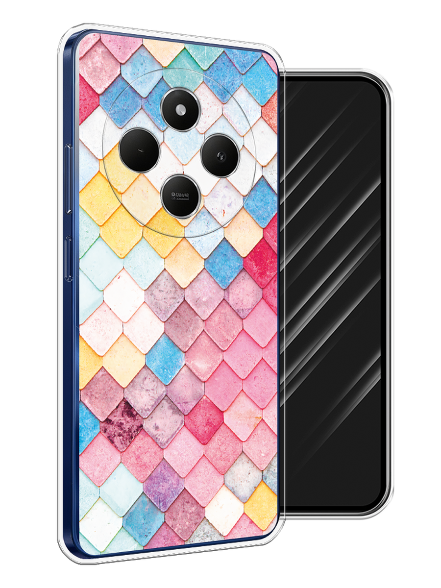 

Чехол Awog на Xiaomi Redmi 14C/Poco C75 4G "Нежные ромбики", Красный, 322950-1