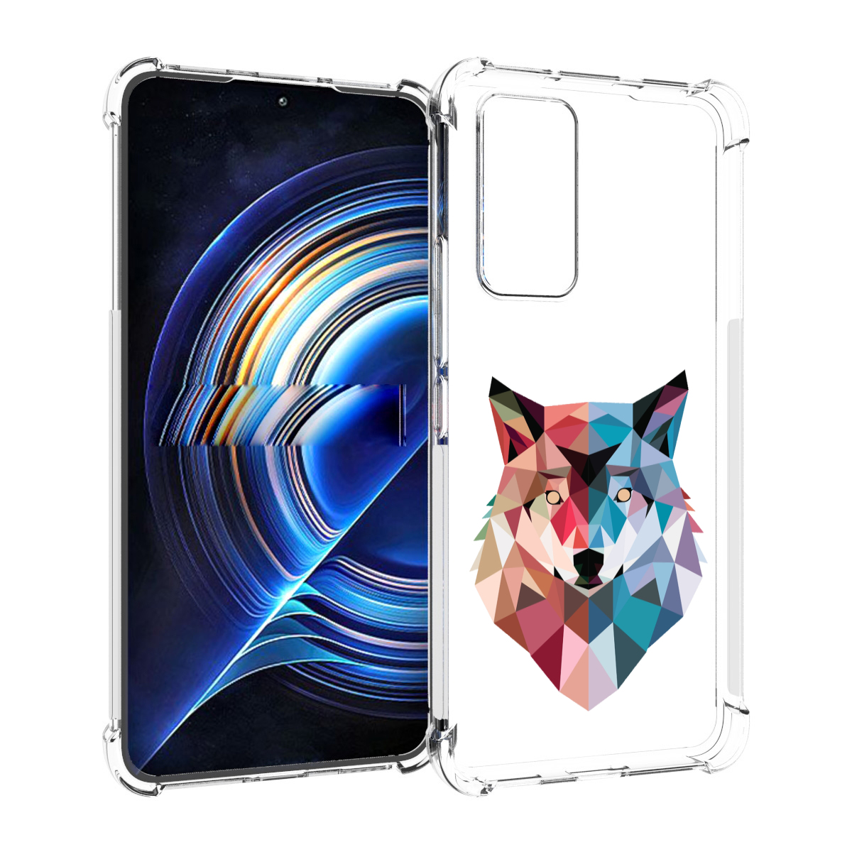 

Чехол MyPads Геометрический-волк для Tecno Camon 19 Neo, Прозрачный, Tocco