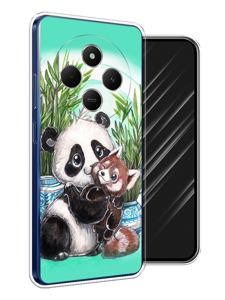 

Чехол Awog на Xiaomi Redmi 14C/Poco C75 4G "Друзья зверята", Бирюзовый;белый;черный, 322950-1