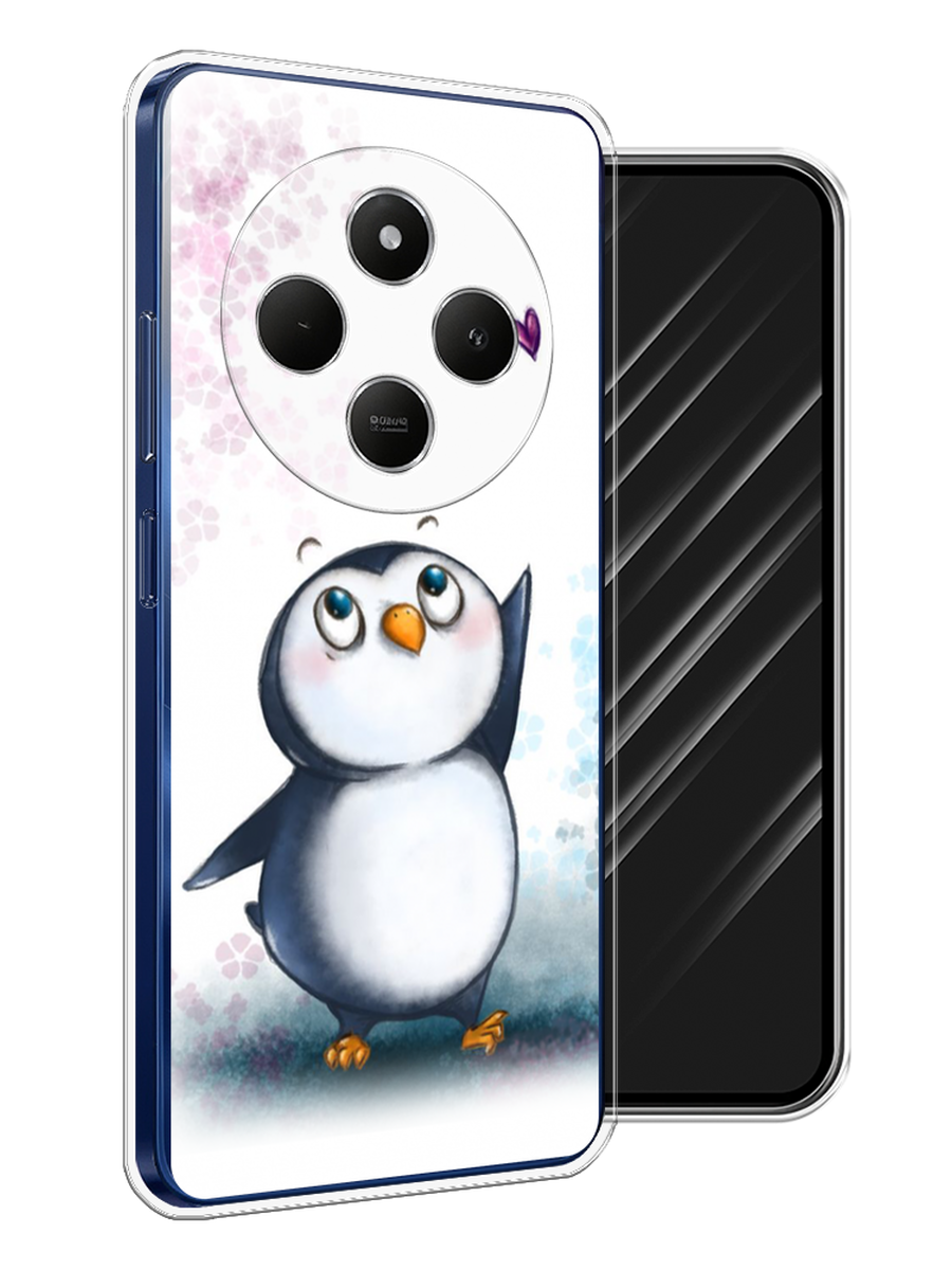 

Чехол Awog на Xiaomi Redmi 14C/Poco C75 4G "Пингвин и сердечко", Белый, 322950-1