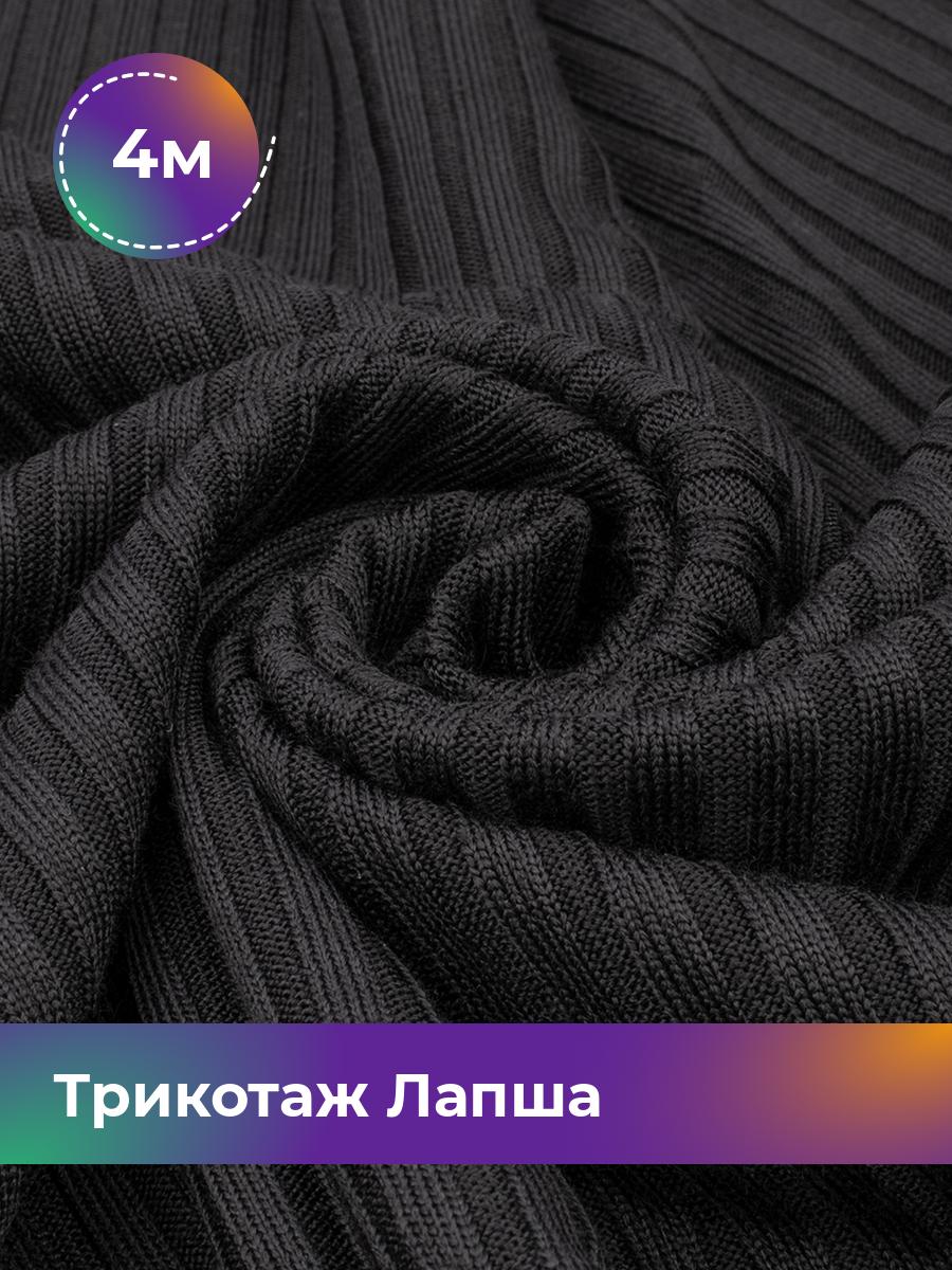 

Ткань Трикотаж Лапша Shilla, отрез 4 м * 150 см черный 4_22290.001, 18109626