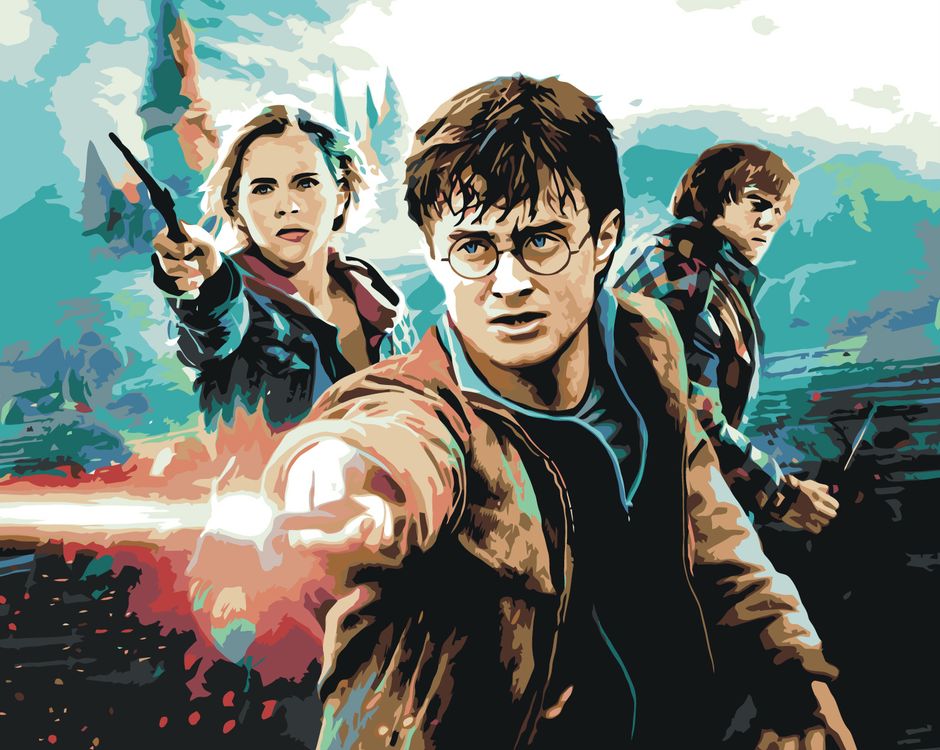 

Картина по номерам «Гарри Поттер, Рон и Гермиона», 40x50 см, Гарри Поттер, Рон и Гермиона