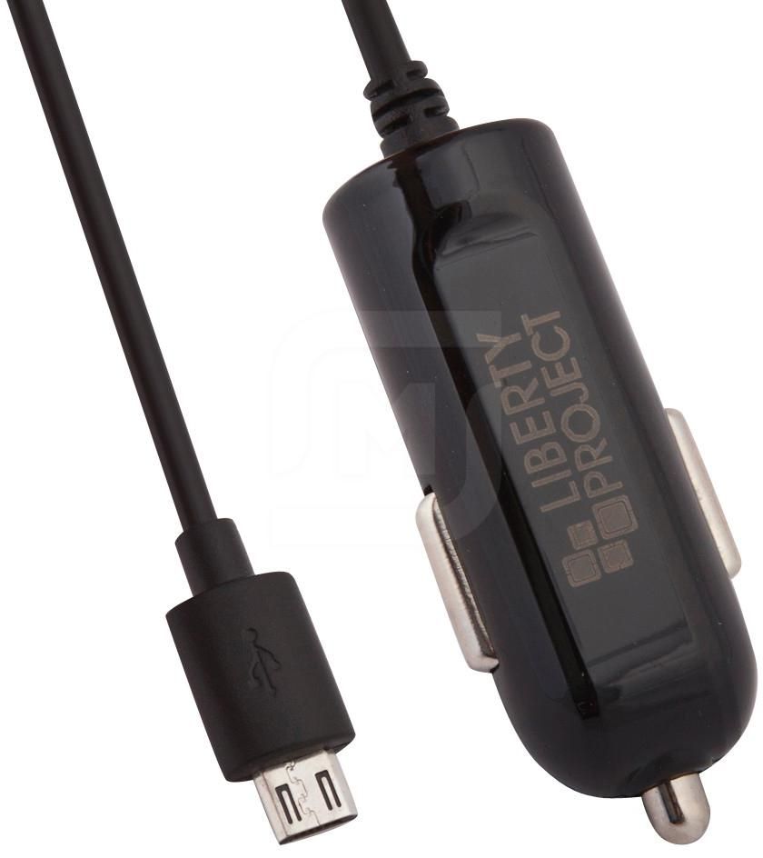 Автомобильное зарядное устройство Liberty Project micro USB 1 A черное