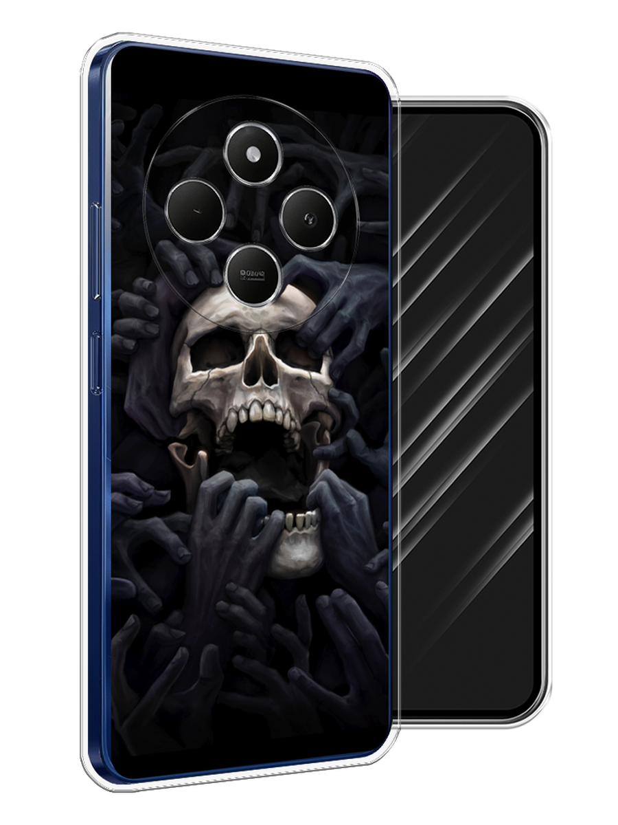 

Чехол Awog на Xiaomi Redmi 14C/Poco C75 4G "Череп 29", Черный;серый, 322950-1
