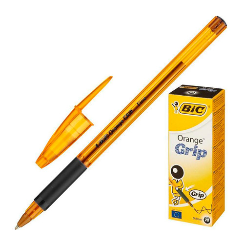 Ручка шариковая BIC Orange grip fine 811925, черная, 0,3 мм, 1 шт.