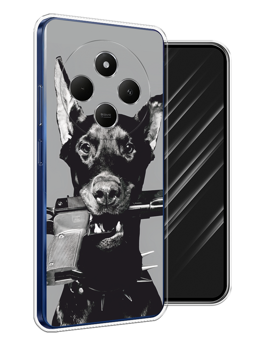 

Чехол Awog на Xiaomi Redmi 14C/Poco C75 4G "Доберман", Серый, 322950-1
