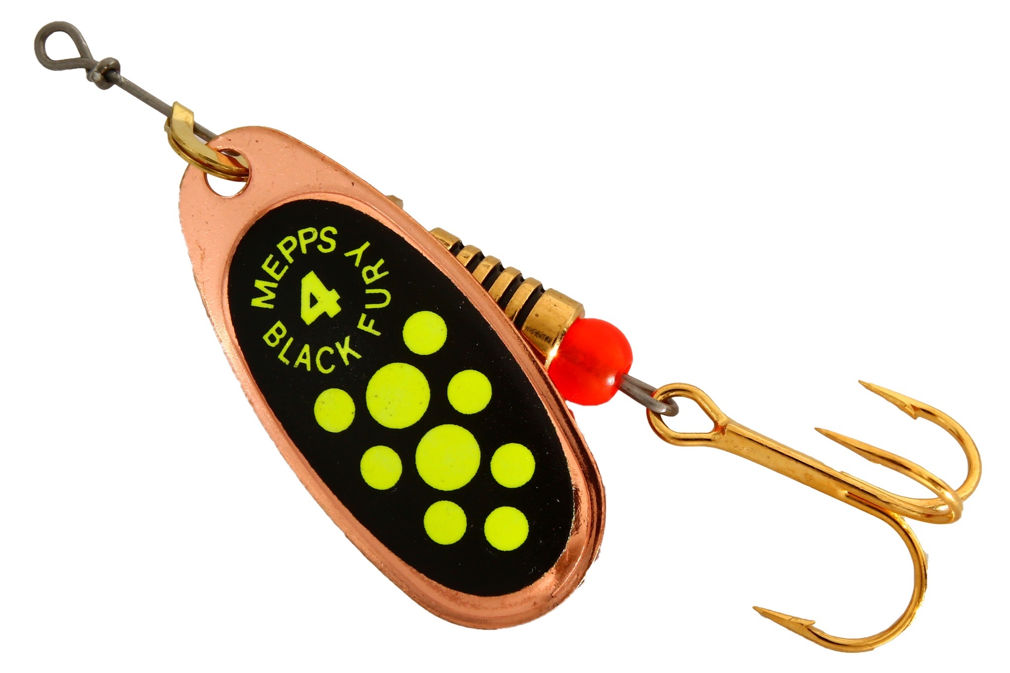 

Блесна вращающаяся Mepps COMET BLACK FURY №4 copper-fluo-chart, Медный, Comet Black Fury