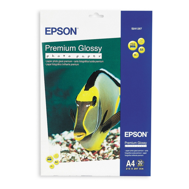 

Бумага для цв.струй.печ. EPSON s041287 (А4,255г,глянцевая) пачка 20л.