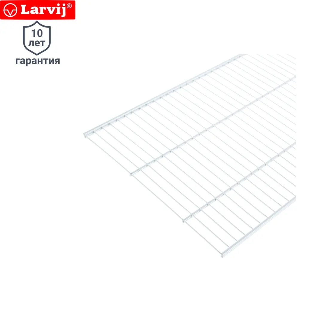 

Полка сетчатая Larvij 90.3x40.6 см металл цвет белый