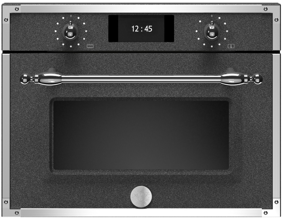 фото Встраиваемый электрический духовой шкаф bertazzoni f457hermwtnd серый