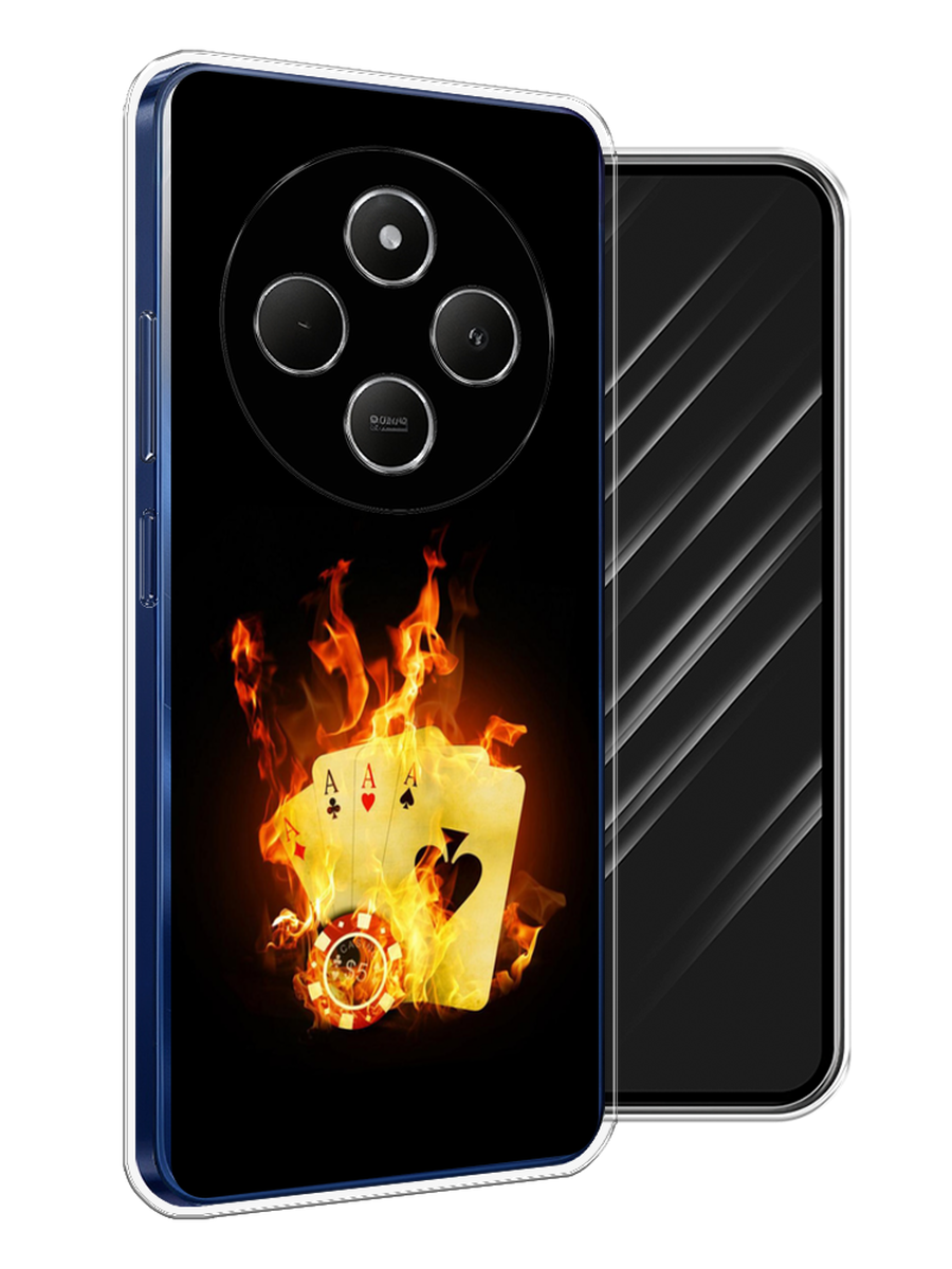 

Чехол Awog на Xiaomi Redmi 14C/Poco C75 4G "Горящие карты", Черный;оранжевый, 322950-1