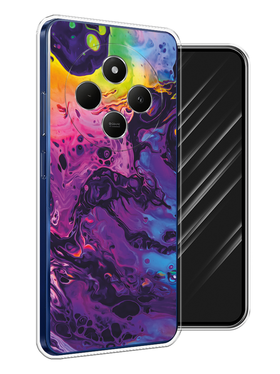 

Чехол Awog на Xiaomi Redmi 14C/Poco C75 4G "ACID fluid", Бордовый, 322950-1