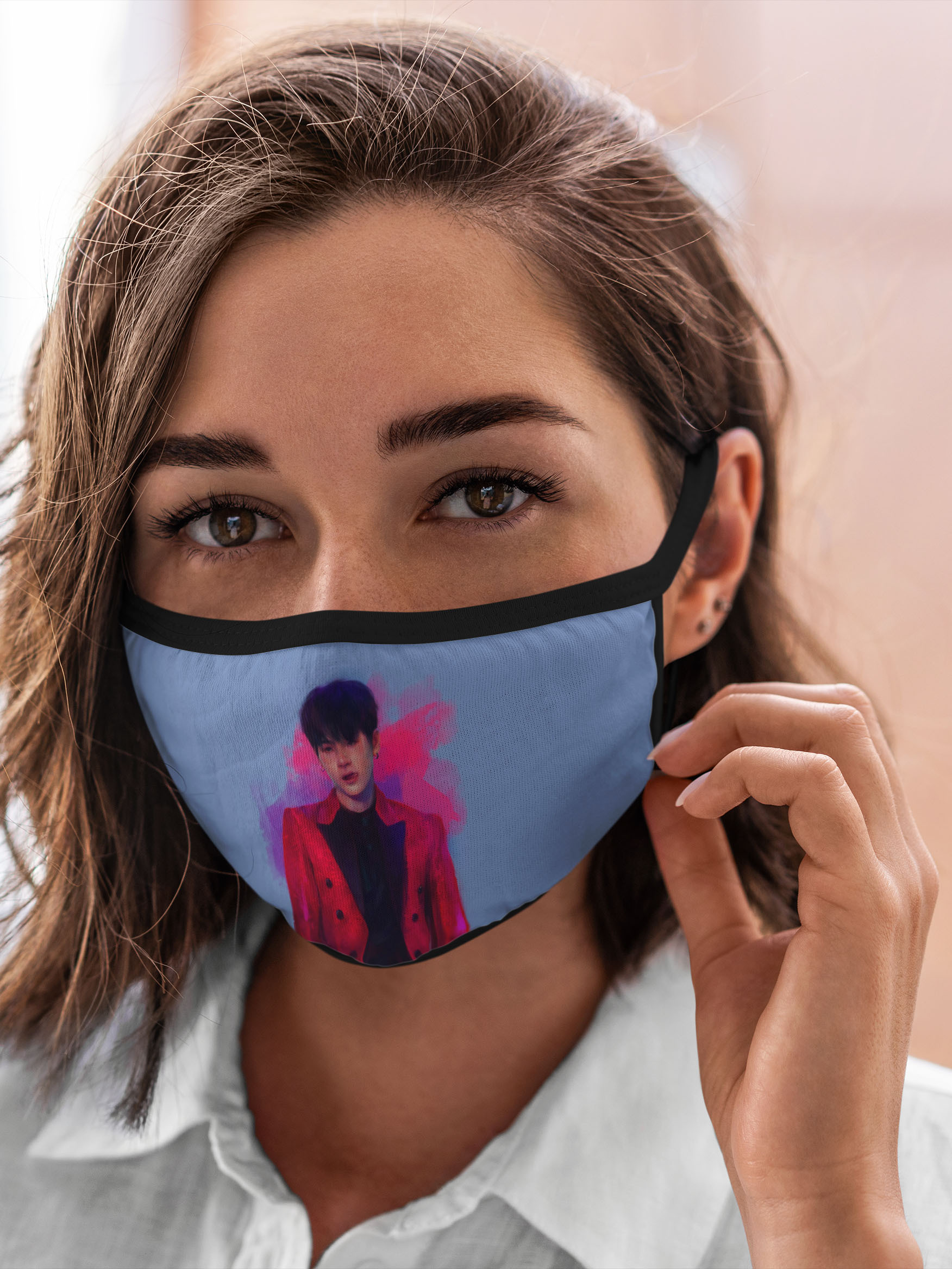 

Многоразовая маска унисекс Burnettie Bts Kim Seokjin, Разноцветный, Bts Kim Seokjin