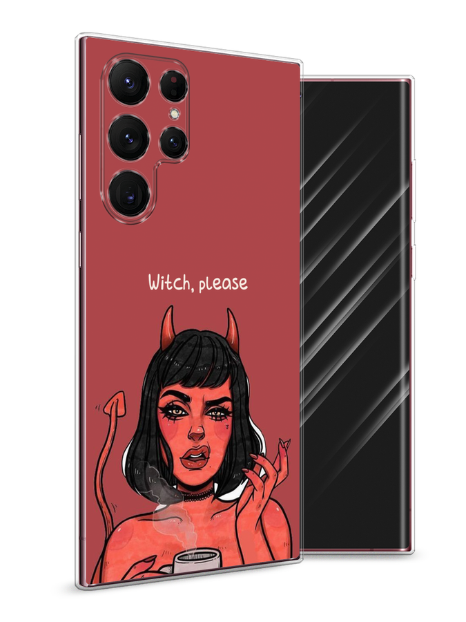 

Чехол Awog на Samsung Galaxy S22 Ultra / Самсунг S22 Ultra "Evil Girl", Красный;черный, 2104050-6