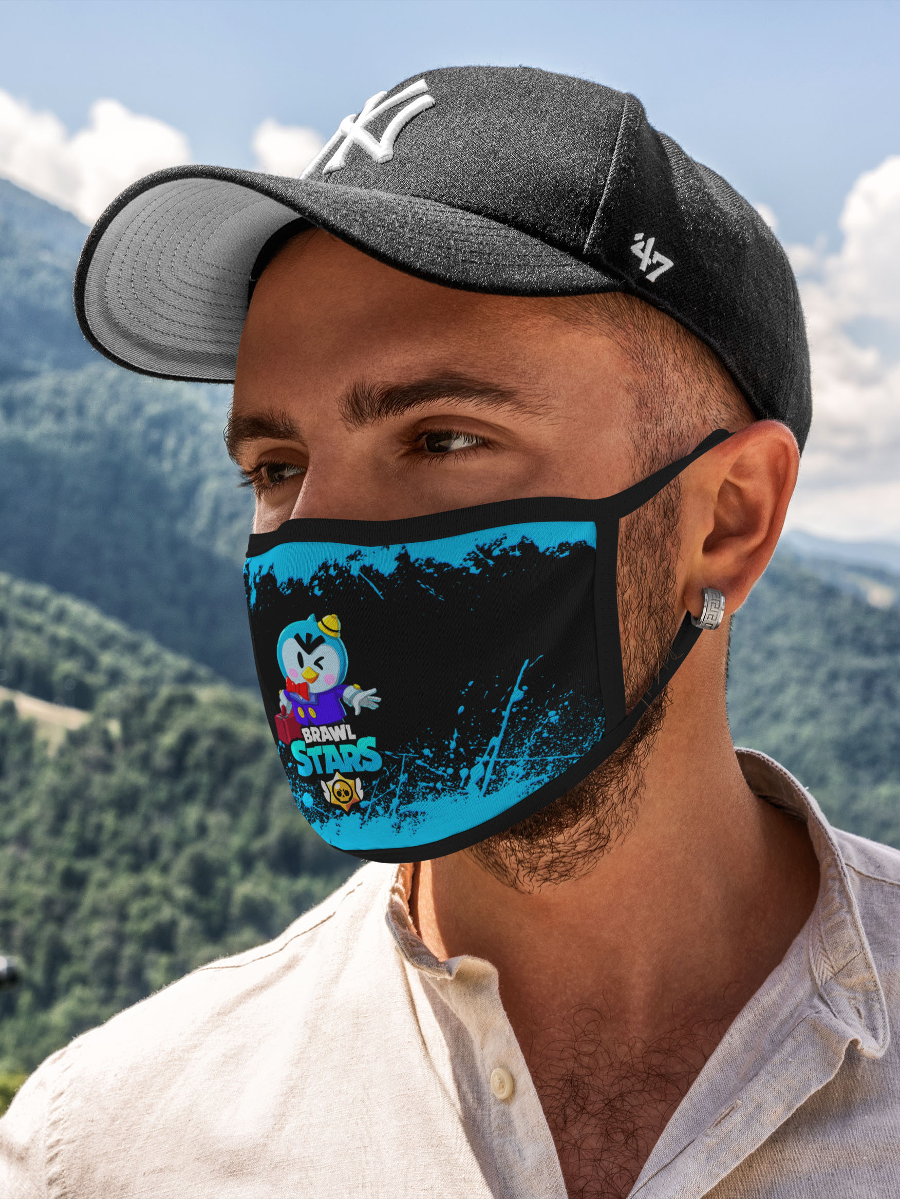 

Многоразовая маска унисекс Burnettie Brawl Stars Mr.P, Разноцветный, Brawl Stars Mr.P